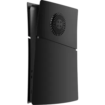 Obal na herní konzoli Výměnný kryt na PlayStation 5 SLIM digitální verzi s otvorem na větrák - černá