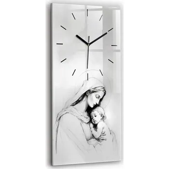 Hodiny Nástěnné hodiny SacroArte odstíny šedé 30 cm