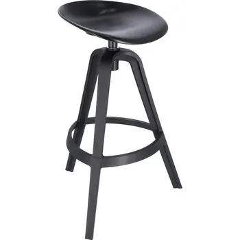 Barová židle Barová židle Banksy černá otočná moderní do kuchyně a jídelny Intesi 77 cm