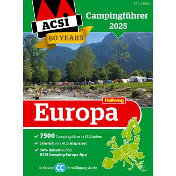 Cestování Průvodce ACSI Camping Guide Europe 2025