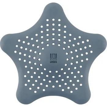 sítko a zátka do dřezu Umbra Starfish gumové sítko do dřezu s přísavkou modré 16 cm do kuchyně a koupelny