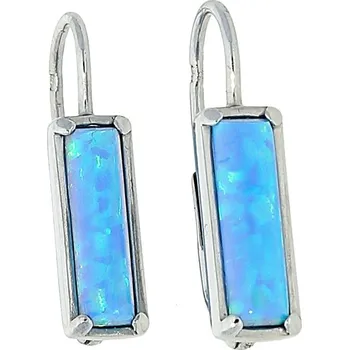 Náušnice Goldstore Náušnice s opálem bílé zlato Váha: 2.50 g