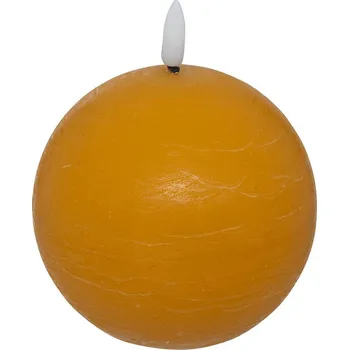 Svíčka Dekorativní LED svíčka koule žlutá Molia Atmosphera z parafínu teplé světlo 10 cm
