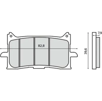 Brzdová destička Brzdové destičky RMS 225103490 zadní organické