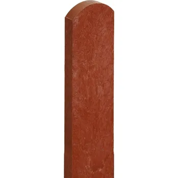 Pletivo TRANSFORM a.s. Plastová plotovka 78x21 mm, výška 60 cm, s půlkulatou hlavou, cihlová
