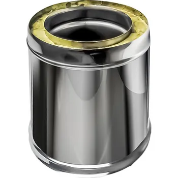 Komín SUPERKOMÍNY Nerezová izolovaná roura, DN 120, délka 250 mm, tl. izolace 30 mm