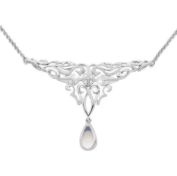 Náhrdelník JK Zlatý náhrdelník s měsíčním kamenem a diamanty Délka náhrdelníku: 42 cm Diamant 14 kt ZRDI203B-42-1001