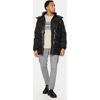 Brave Soul Zimní bunda MJK-COURTS Černá Regular Fit L