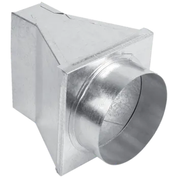 Krbová obestavba KRATKI Přechod 180° 150×50 mm - 125 mm roura