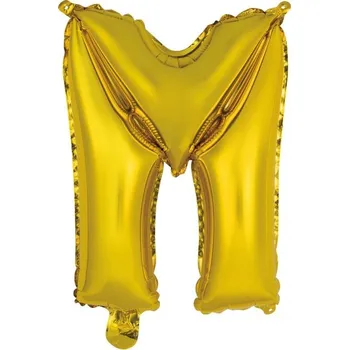 Balónek Amscan Písmeno M zlatý balónek 40 cm