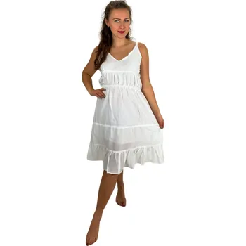 Dámské šaty Šaty bílé na ramínka č.233