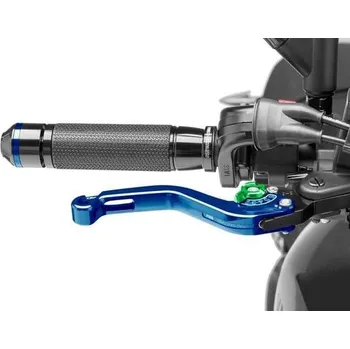 Páčka brzdy bez adaptéru PUIG 180AV krátké modrá/zelená