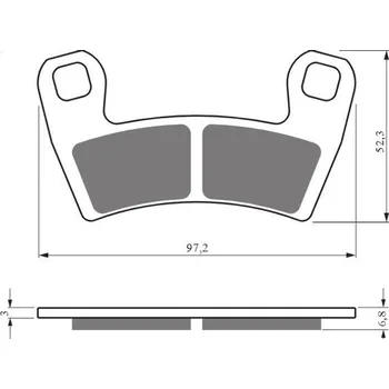 Brzda pro motocykl Brzdové destičky GOLDFREN 428 S33 STREET FRONT