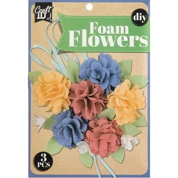 Puzzle Pěnové květiny modré