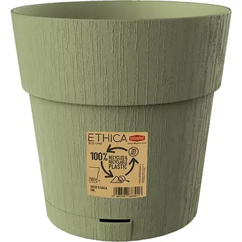 Květináč Květ. d15xh15cm OLIV.ZELENÁ ETHICA+miska Rychlá expedice, doprava zdarma od 999,-