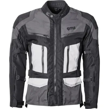 Moto bunda Bunda GMS TIGRIS WP ZG55015 černo-šedo-bílá 3XL