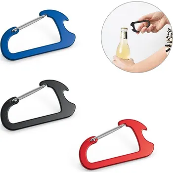 Otvírák CLOSE. Karabina s hliníkovým otvírákem lahví