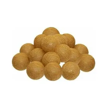 Atmosphera Cottonbals žlutá girlanda 16 světel