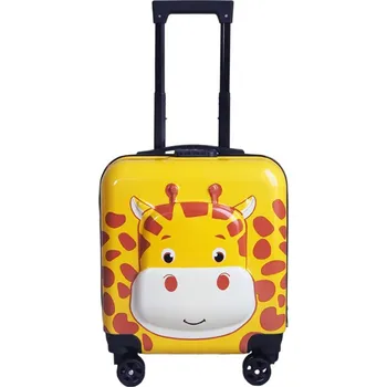 Dětský kufr na kolečkách - žirafka žlutá