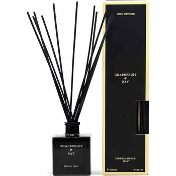 Aroma difuzér Cereria Molla aroma difuzér do bytu černé sklo 100ml grapefruit bay