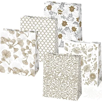 Dárková taška Pol-Mak Papírová taška PM T4 sestava 106 s brokátem ,balení 10 ks 546145