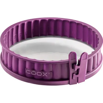 Nádoba na pečení Coox Silikonová forma na koláč se skleněným dnem, Ø 18 cm (lila fialová)