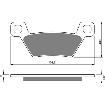 Brzda pro motocykl Brzdové destičky GOLDFREN 316 S33 STREET FRONT
