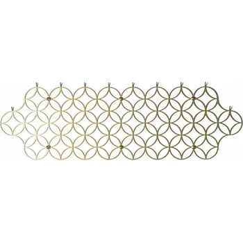 Věšák Nástěnný věšák Holo L Gold moderní kovový zlatý do předsíně nebo šatny POLYHEDRA