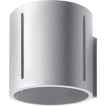 Nástěnné svítidlo Moderní nástěnné svítidlo INEZ šedé kovové do obýváku a ložnice Sollux Lighting