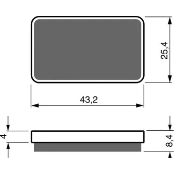 Auto-moto Brzdové destičky GOLDFREN 405 AD STREET