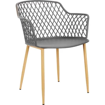 Jídelní židle Jídelní židle Basel tmavě šedá Intesi boho styl s područkami snadné čištění