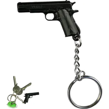 Replika zbraně Amont Kovový přívěšek na klíče "1911 DENIX"
