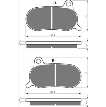 Brzda pro motocykl Brzdové destičky GOLDFREN 436 GP6