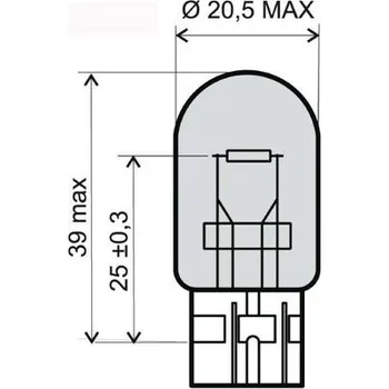 Osvětlení pro motocykl Přední světlo RMS 246510405 T20 12V 21/5W