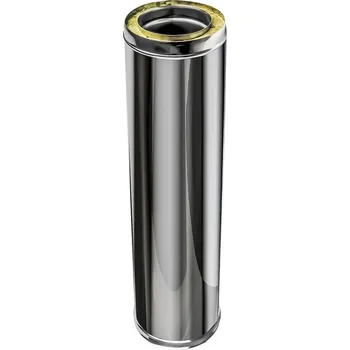 Komín SUPERKOMÍNY Nerezová izolovaná roura, DN 120, délka 1000 mm, tl. izolace 30 mm