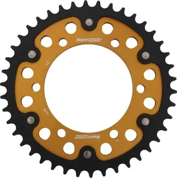 Řetězová sada pro motocykl Rozeta SUPERSPROX STEALTH RST-479:42-GLD zlatá 42 zubů, 530