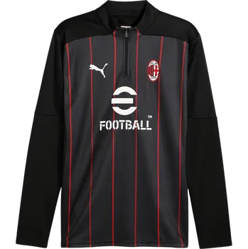 Pánské tričko Triko s dlouhým rukávem Puma AC Milan Pre-match 1/4 Zip Top Men 2024/25 779345-07 Velikost M