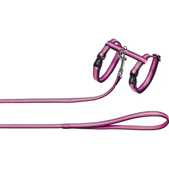 Nobby Postroj s vodítkem pro kočky Nobby, reflexní růžová
