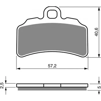 Brzda pro motocykl Brzdové destičky GOLDFREN 388 S33 OFF-ROAD FRONT