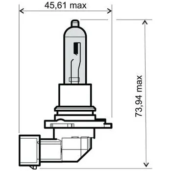 Osvětlení pro motocykl Přední světlo RMS 246510091 HB3 12V 65W