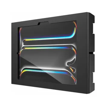Tablet Compulocks iPad Pro M4 11" (2024), Apex Secured Enclosure Wall Mount - Škříň - pro tablet - glass mount, space - uzamykatelný - vysoce kvalitní hliník - černá - velikost obrazovky: 11" - montážní rozh