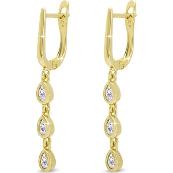 Náušnice Náušnice tři kapky se zirkony, 3450