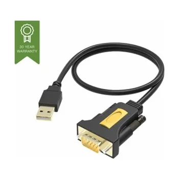 Datové redukce Vision USB to Serial Adaptor - Sériový adaptér - USB - RS-232 - černá