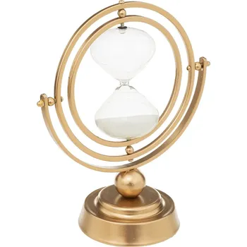 Dekorace přesýpacích hodin Bota zlatá