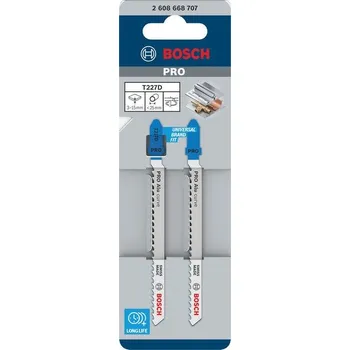 Pilový plátek BOSCH Pilový plátek pro přímočaré pily PRO Alu curve T227D, 100&nbsp;mm, 2&nbsp;ks (2608668707)