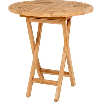 Jídelní stůl Intesi Skládací stůl Toledo 70 cm z teakového dřeva