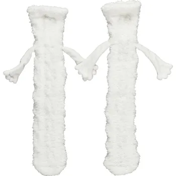 Dámské ponožky Intesi Ponožky s magnetickými tlapkami bílé