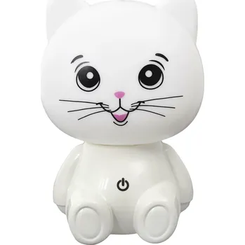 Lampička Kočka USB LED noční světlo bílé