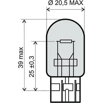 Osvětlení pro motocykl Přední světlo RMS 246510391 T20 12V 21W