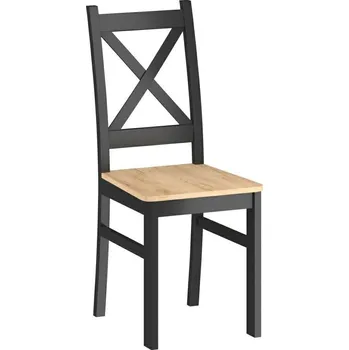 Jídelní židle Dřevěná jídelní židle Lacie dub zlatý a černá Intesi provensálský styl